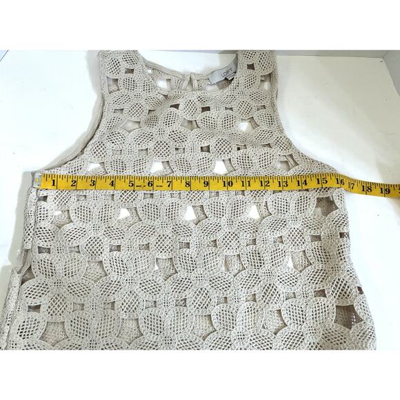 LOFT Crochet Floral Knit Tank Top – Women’s XXSP Petite - Picture 7 of 9